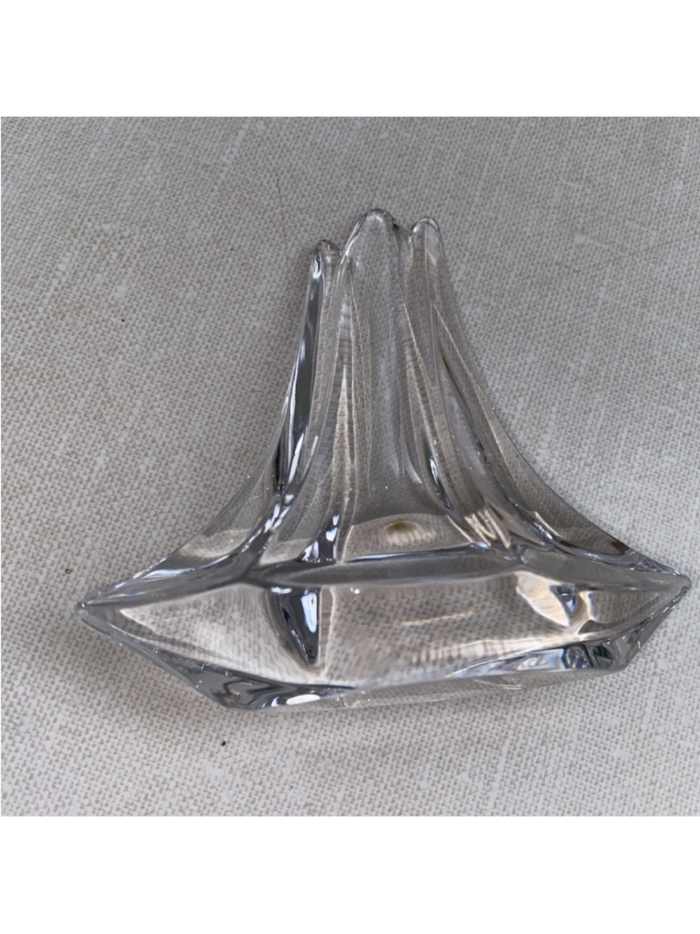 Clear Glass Decorative Sailboat Accent - Elegant Home Accent - Picture 8 of 16